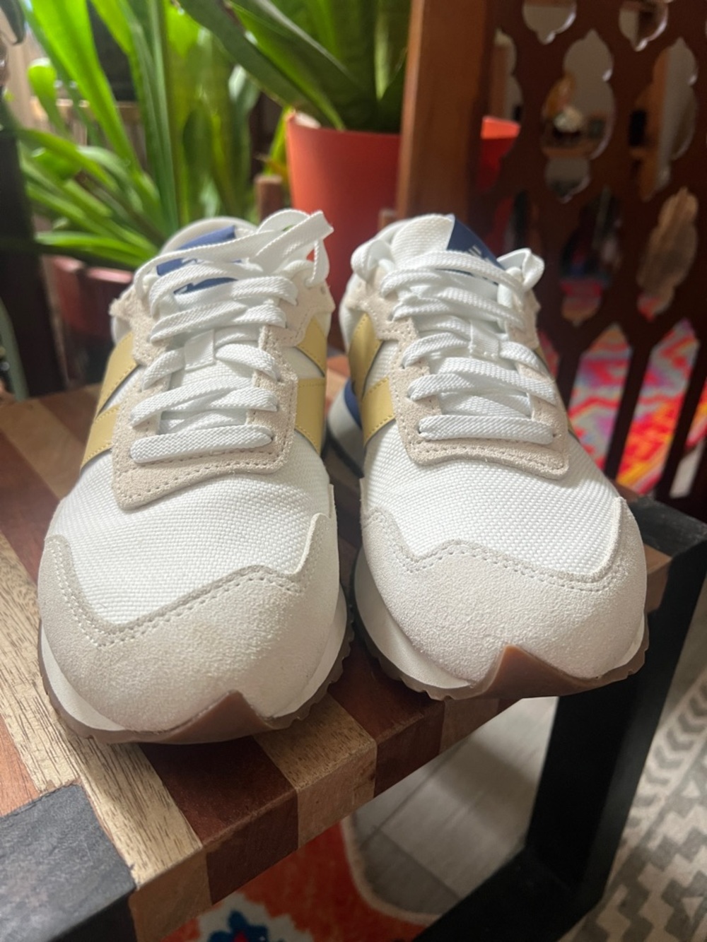 New Balance 237 sneaker shoes navy tan white 7.5 - Picture 3 of 10
